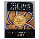 Great Lakes Brewing Company Dortmunder Gold Lager Metal Advertising Sign 
