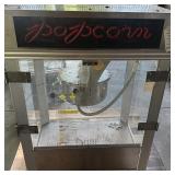 Gold Medal Stainless Steel Commercial Popcorn Popper Machine W Neon Popcorn Sign
