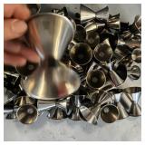 Lot of Stainless Steel Double Jiggers for Measuring Cocktail Ingredients