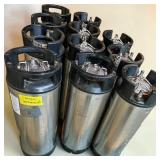 Stainless Steel 5-Gallon Ball Lock Cornelius (Corny) Keg Lot of 11