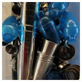 TableCraft 1203 Stainless Steel Sauce Cups, Steel & Plastic Cocktail Shakers