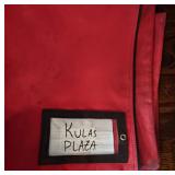 11 x 14 Red Canvas Money Bank Deposit Zipper Bag Lot