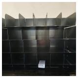 Black Metal Mail File Document Organizing Rack