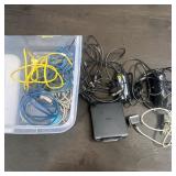 External Hard Drive, Network Cables, Power Adapters, Ethernet Cables, Misc Cords