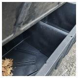Heavy Duty Ribbed 3-Compartment Rolling Bulk Storage Bin 