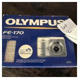 Olympus FE-170 Point & Shoot Digital Camera W Original Box & Instructions