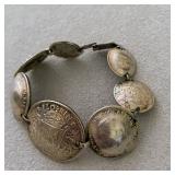 Silver Coin Bracelet