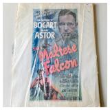 1941 Classic Noir Film The Maltese Falcon Movie Poster W  Humphrey Bogart