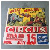 Al G. Kelly and Miller Bros. Circus Advertising Poster