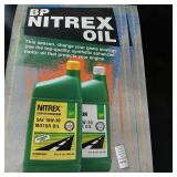 BP Nitrex Super Premium SAE 10W-30 Motor Oil Plastic Advertisement Signs (2)