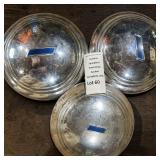 1950s Chevrolet Dog Dish Hubcap Lot of 3