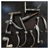 Metal Vehicle Door Handle & Window Crank Lot