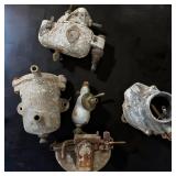 Perry Cooling System Filter & Brass-Era Carburetor:Fuel System Part Lot