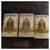 The World Almanac and Book of Facts Lot of 3 - 1931, 1933 & 1934