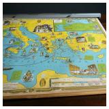 1960s Denoyer-Geppert Mediterranean Mythology:Classical Literature Pull-Down Map