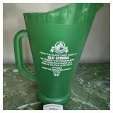Latrobe Brewing Company Rolling Rock Extra Pale Green Plastic Beer Pitcher