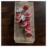 Red Plastic Jewel Reflector Lot