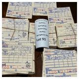 Sheeted Stock Order Vintage Ephemera Lot