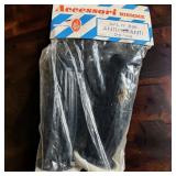 Italian Accessori Biemme Black Rubber Gran Turismo Style Handlebar Grips