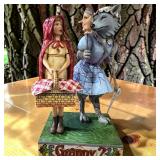 Jim Shore Heartwood Creek Figurine Wolf in Grandmas Clothing