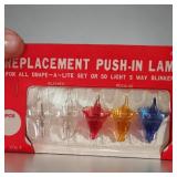 Drape-A-Lite 5-Way Light Set Replacement Push-In Lamps No DL145