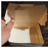 General Foods Corp KLIKLOK Unfolded White Paperboard Bakery:Take Out Boxes