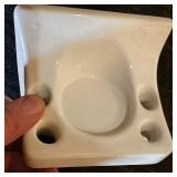 Justrite Ceramics White Bathroom Accessory Lot (1)