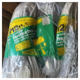 12-foot, 3-Outlet Household Extension Cord Lot
