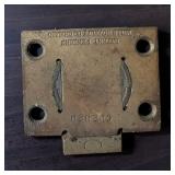 Mills Novelty Co Metal Cabinet Lock Cylinders & Mounting Plate Lot