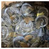 Furniture Clear Acrylic & Metal Caster Wheels - Bulk Lot