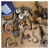 Architectural Salvage Metal Hardware - Doorknobs, Hinges, Hooks, Casters (1)