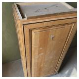 Raised Panel Single-Door Freestanding Wooden Storage Utility Cabinet 