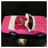 1995 Mattel Barbie Pink Corvette Convertible Toy Car