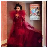 1994 Mattel Hollywood Legends Gone with the Wind Barbie as Scarlett OHara Red Velvet Gown