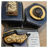 Willow Hall Age of Elegance Resin Shoe, Trinket Box, Hat Figurines