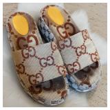 Replica:Dupe of Gucci Angelina Maxi GG Platform Slide Sandals 