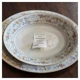 Noritake Delevan Pattern #2580 Fine Contemporary China Oval Platters