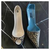 High Spirits  HS  Leopard Print High Heel Wine Bottle Holder