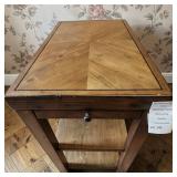 Liberty Furniture Mitchell End Table W Fancy Face Veneer Top & Storage Shelf