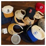 Ball Cap & Visor Lot - NEC Golf, Boston Red Sox, O Doul s, Solid Colors