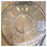 Beta Epsilon Phi Greek Letter Monogrammed Clear Glass Serving Platter
