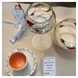 Capodimonte Italy�Pierrot Mime Clown, Rosanna Ceramic Teacup & Matching Saucer