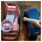 Little Tikes Push & Ride Racer & Foot To Floor Racer Vintage Toys