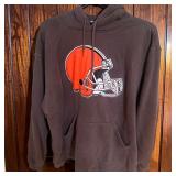 Mens Large Reebok Cleveland Browns Pullover Hoodie 