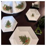 Nikko Christmastime Collection Tableware & Serving Pieces (10 Pieces Total)