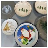 Papart Ceramics Christmas Tree Plates, 1976 Holly Hobbie Mothers Day Plate (1)