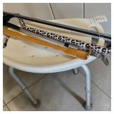 Plastic Shower Chair Bath Bench, Leopard Print Folding Walking Cane & More (1)