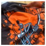 Plush Cleveland Browns Fleece Throw Blanket W:Helmet Graphic, Grey Thermal Throw