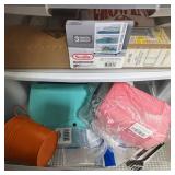 Sterilite Three Drawer Wide Cart W Office Supplies