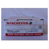 Winchester 9mm Luger 115 Grain Ammo Pack